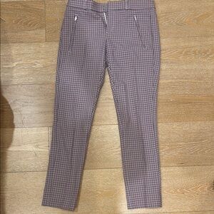 Women’s Navy and Pink Checkered Pants